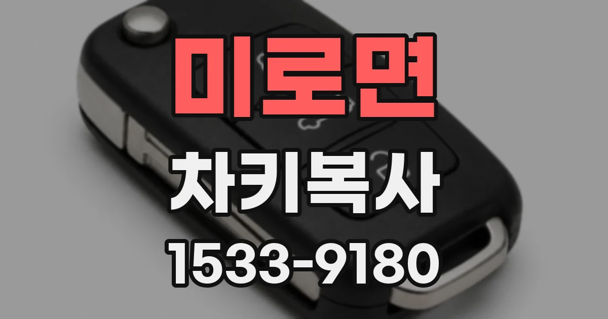 미로면 차키복사