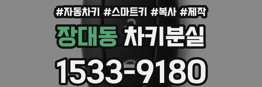 장대동 차키분실