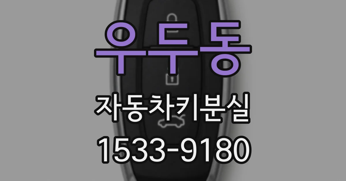 우두동 자동차키분실