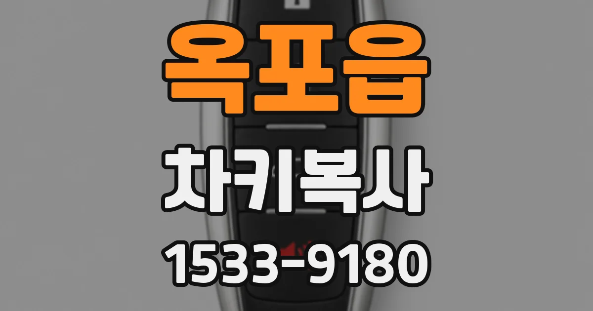 옥포읍 차키복사