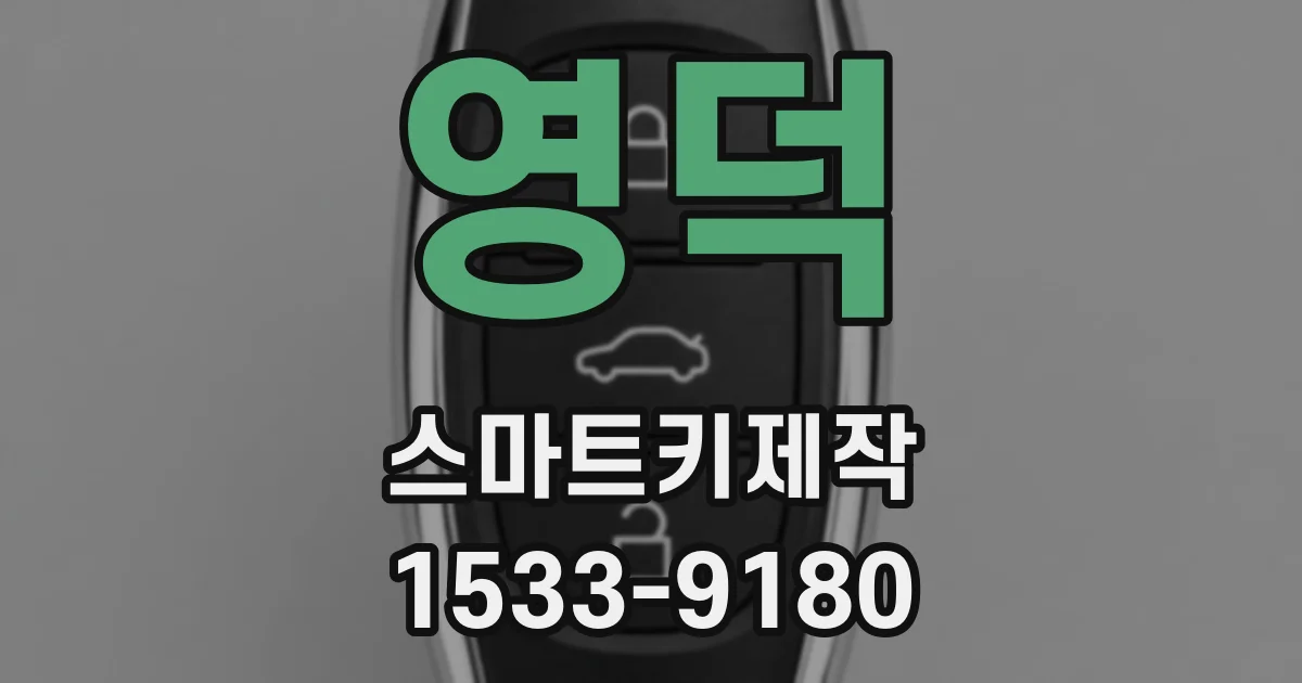 영덕 스마트키제작