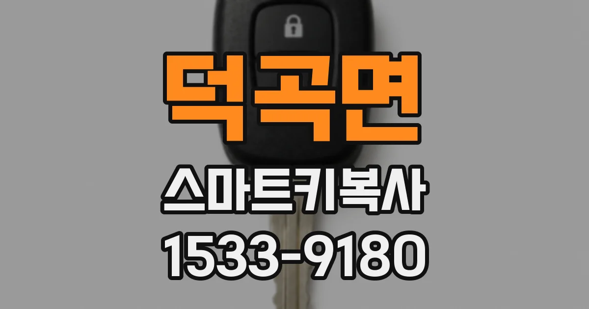 덕곡면 스마트키복사