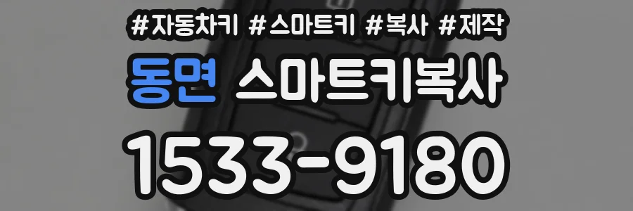 동면 스마트키복사