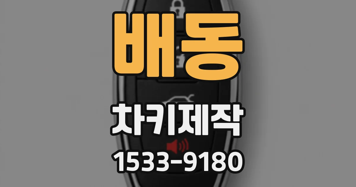 배동 차키제작