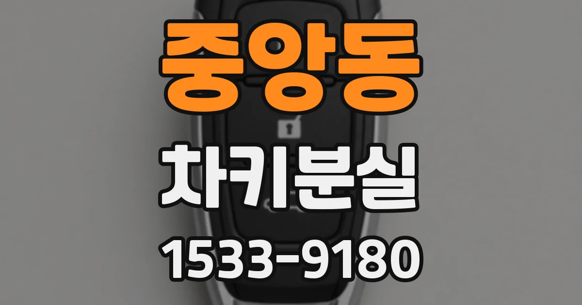 중앙동 차키분실