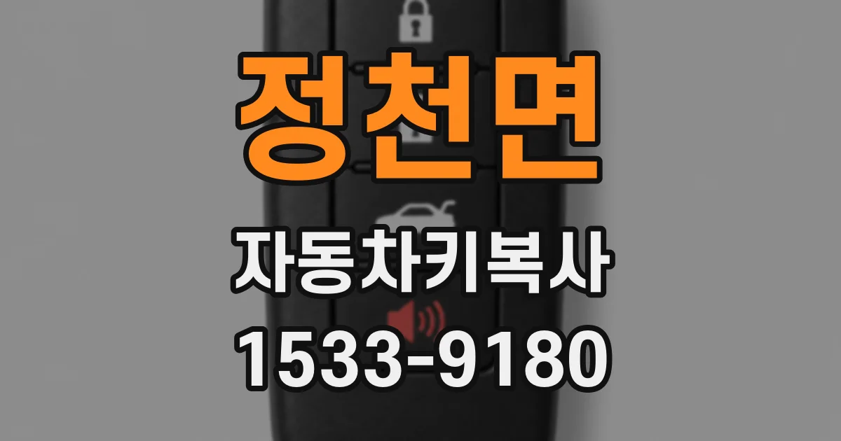 정천면 자동차키복사