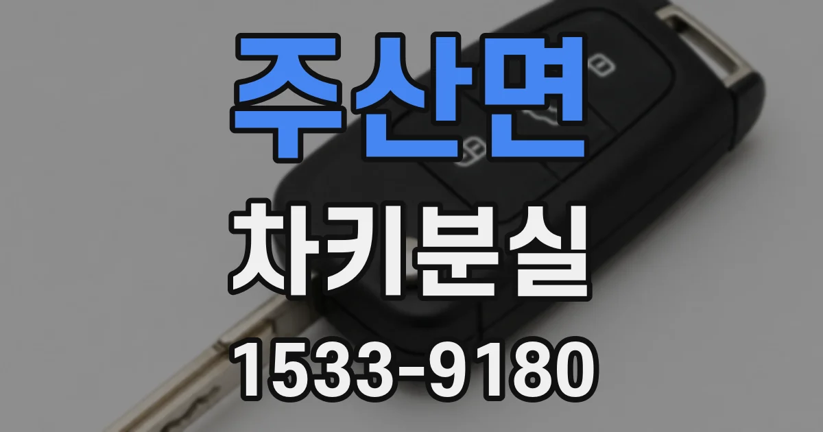 주산면 차키분실