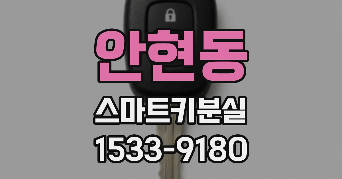 안현동 스마트키분실