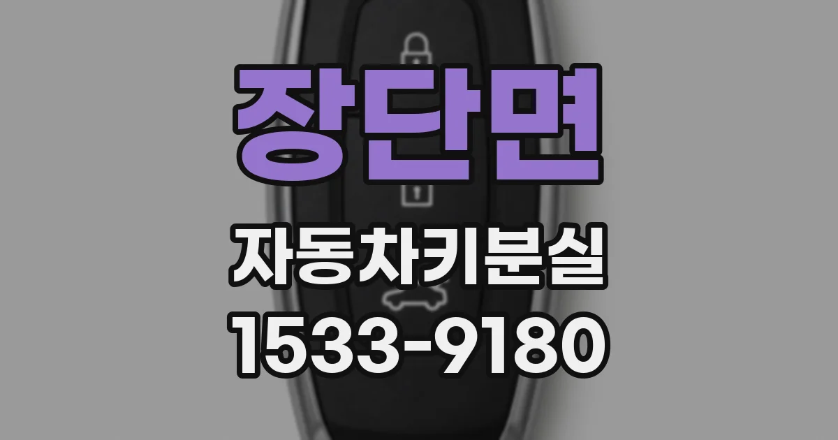 장단면 자동차키분실