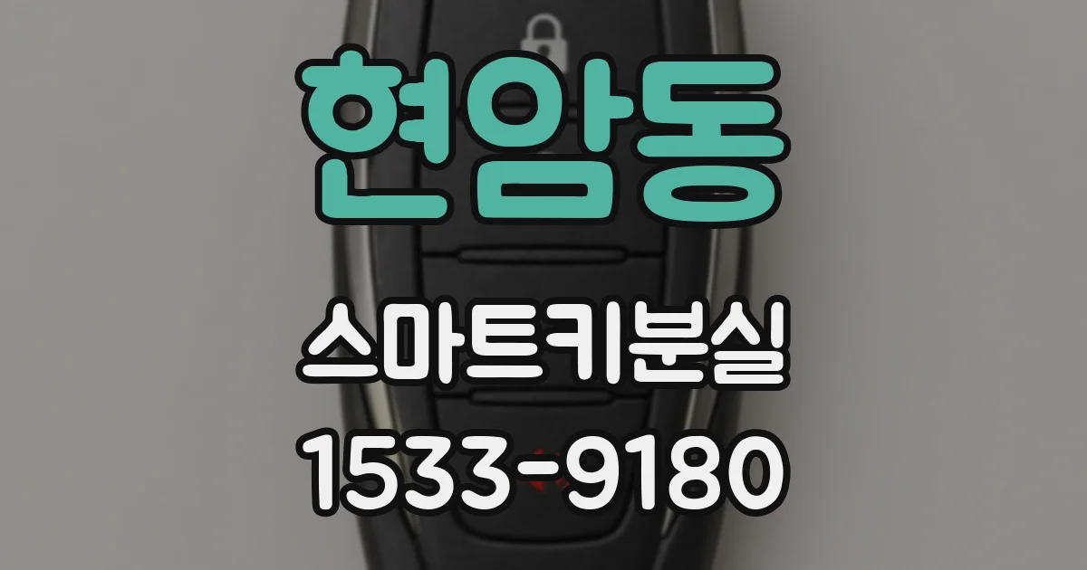 현암동 스마트키분실