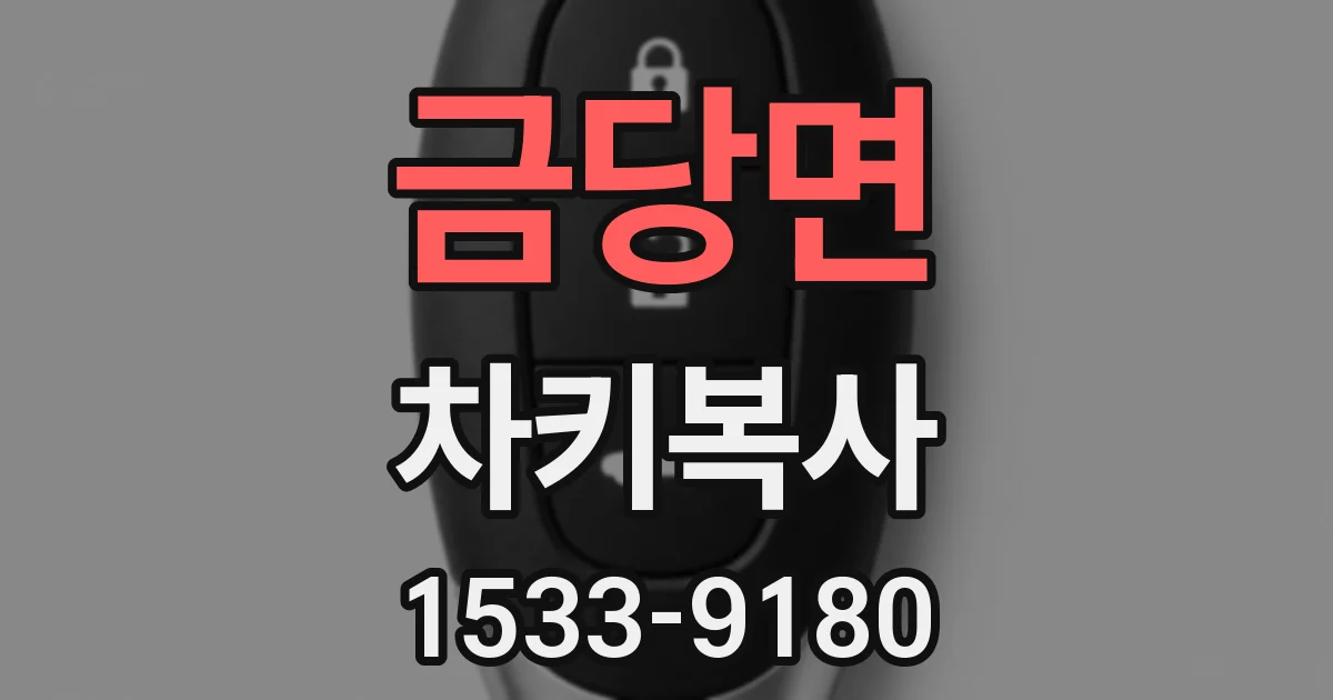 금당면 차키복사