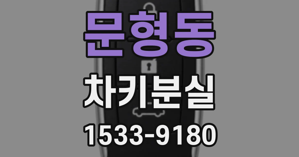 문형동 차키분실