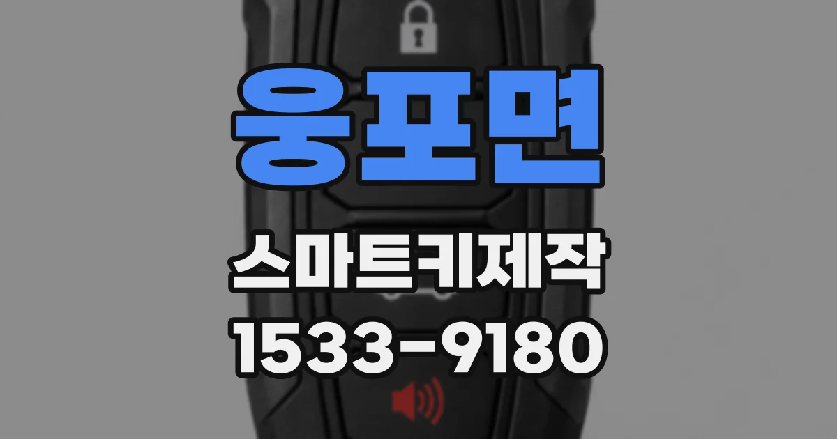 웅포면 스마트키제작