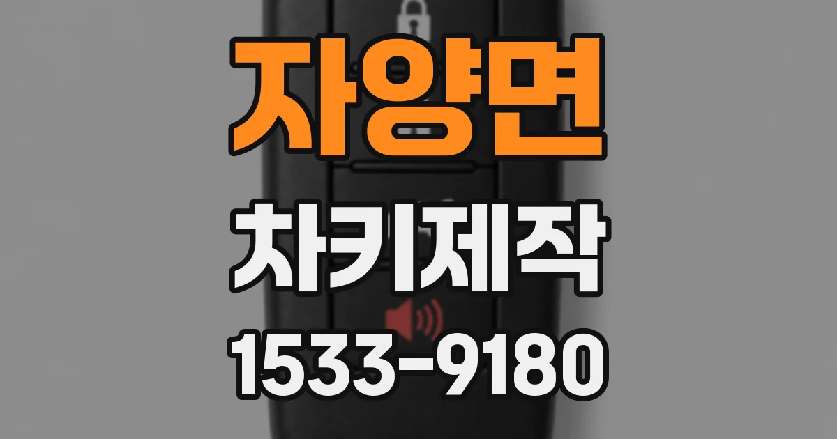 자양면 차키제작