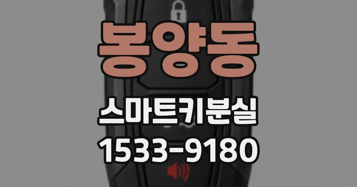 봉양동 스마트키분실