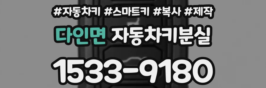 다인면 자동차키분실