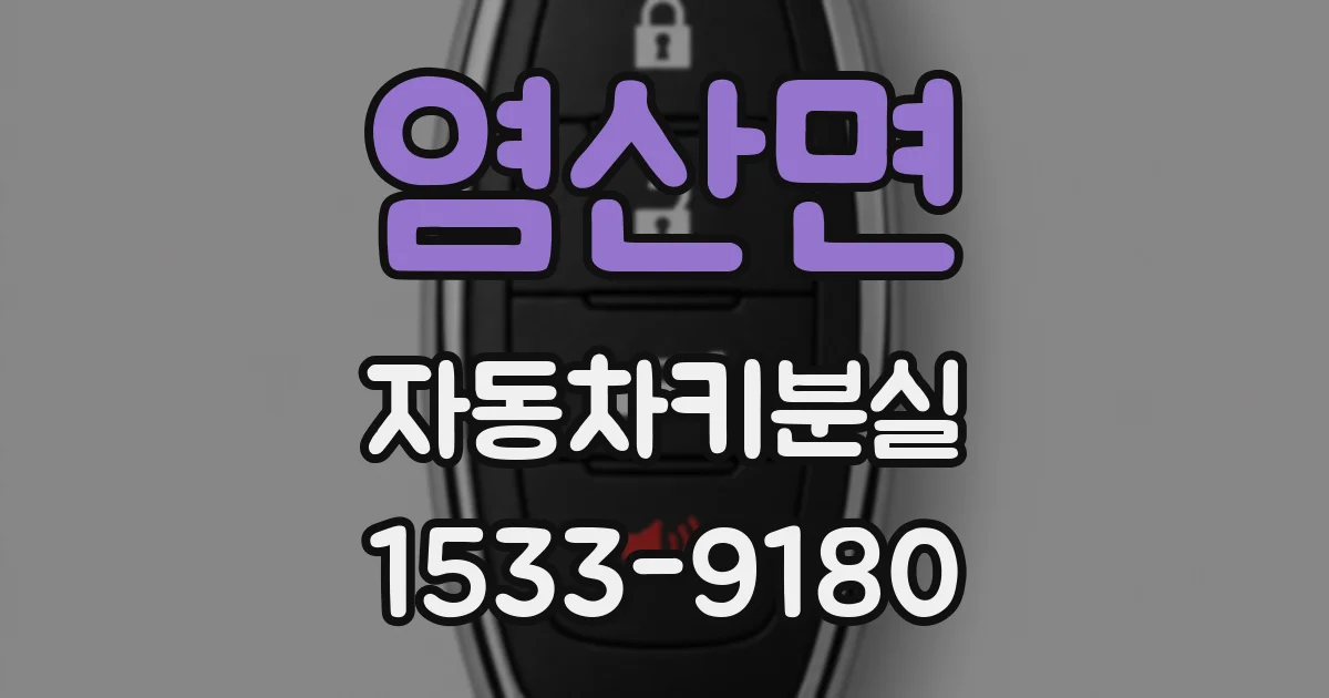 염산면 자동차키분실