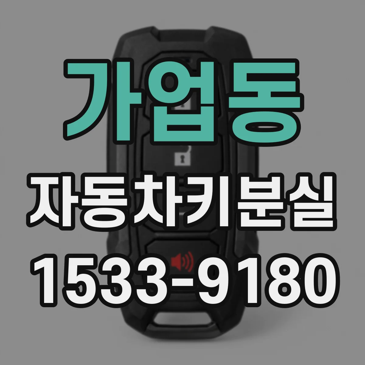 가업동 자동차키분실