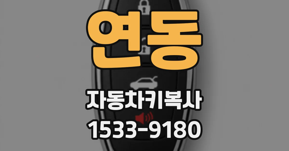 연동 자동차키복사