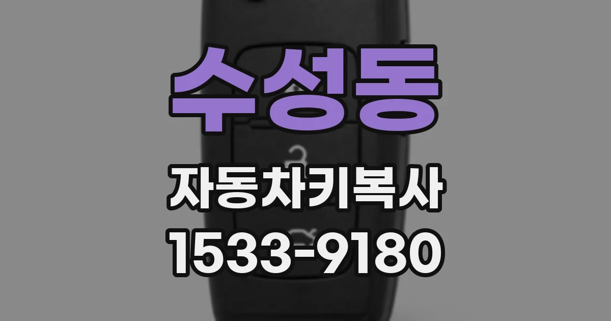 수성동 자동차키복사
