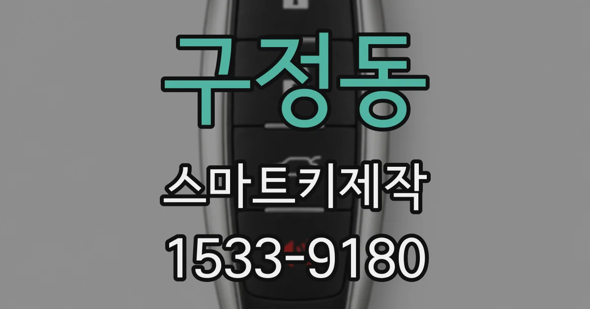 구정동 스마트키제작
