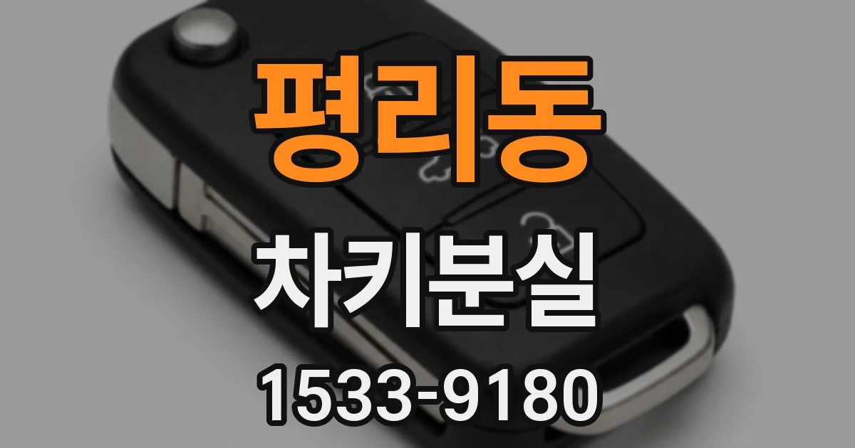 평리동 차키분실