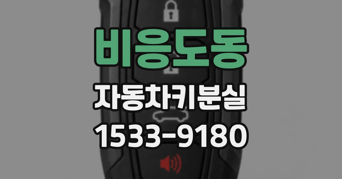 비응도동 자동차키분실