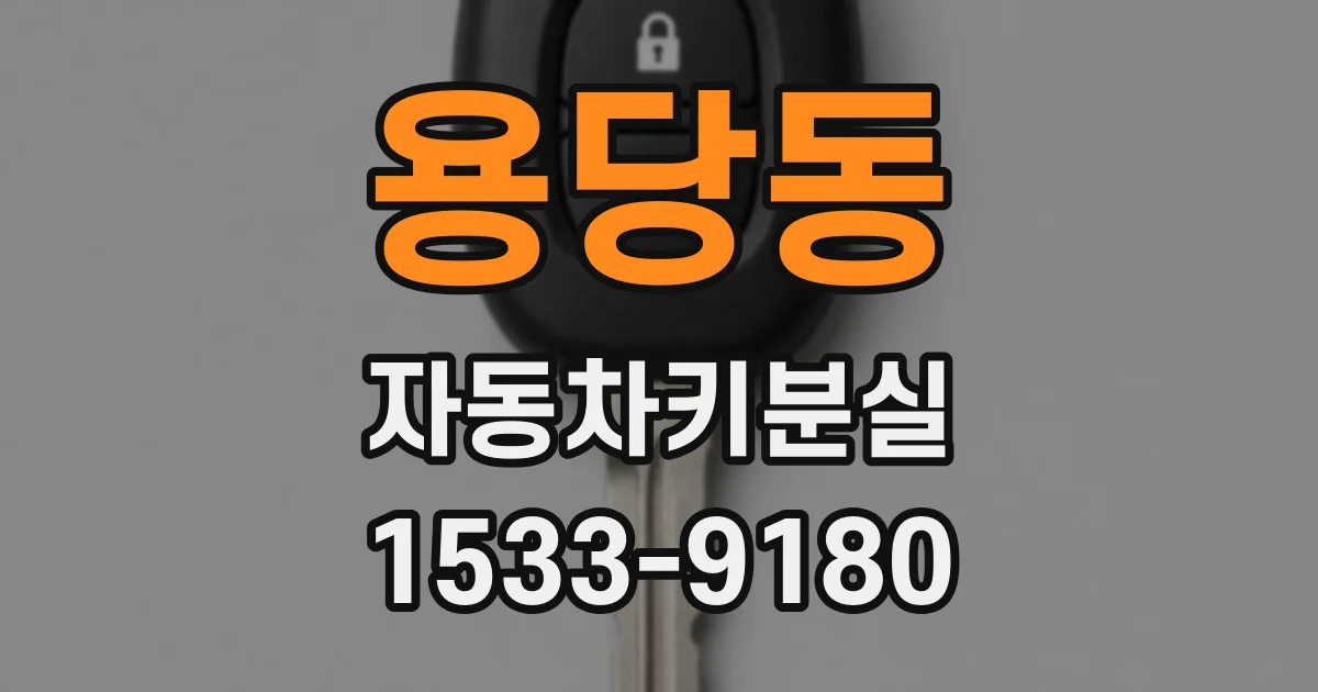 용당동 자동차키분실