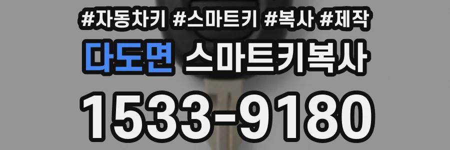 다도면 스마트키복사