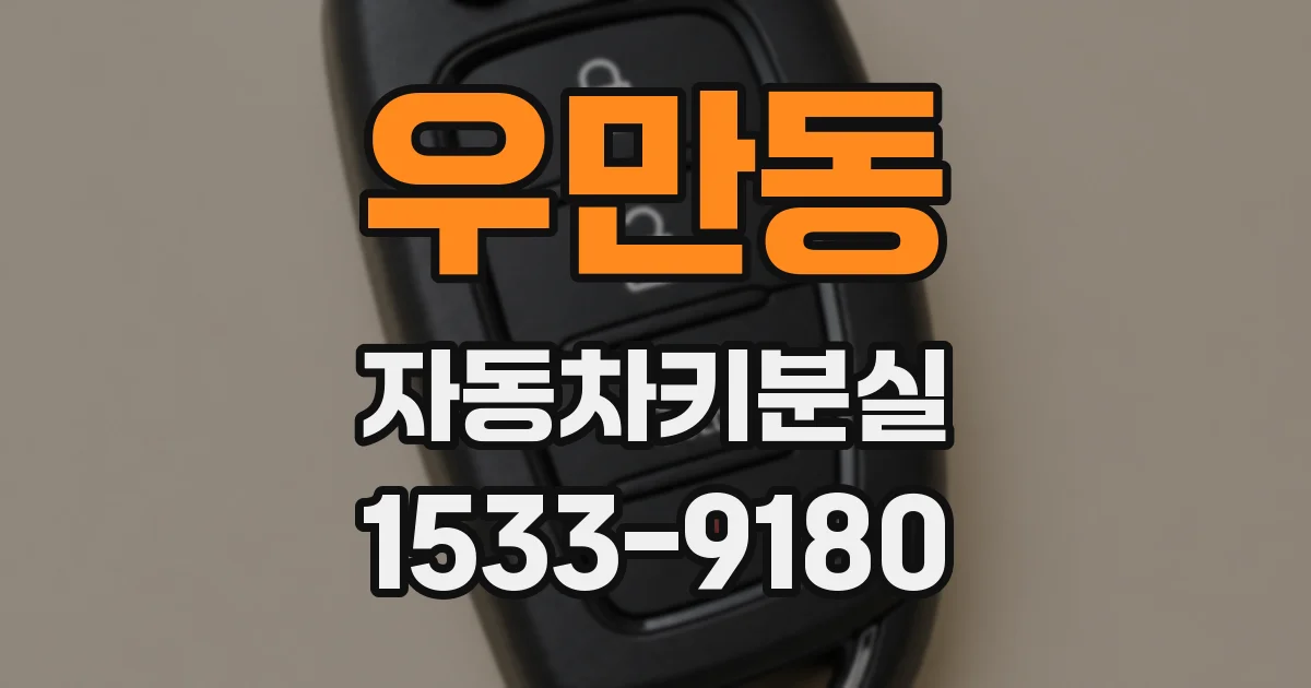 우만동 자동차키분실
