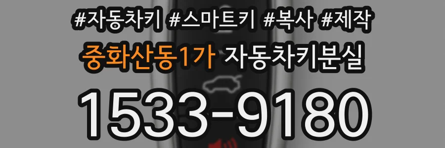 중화산동1가 자동차키분실