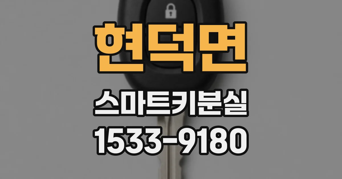 현덕면 스마트키분실
