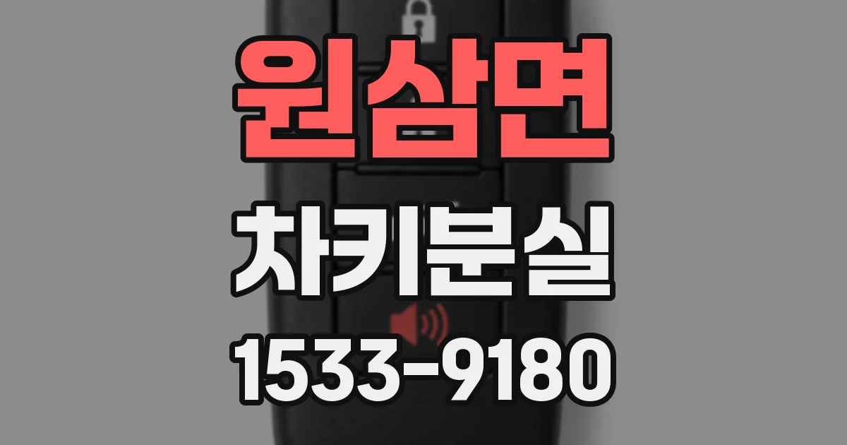 원삼면 차키분실