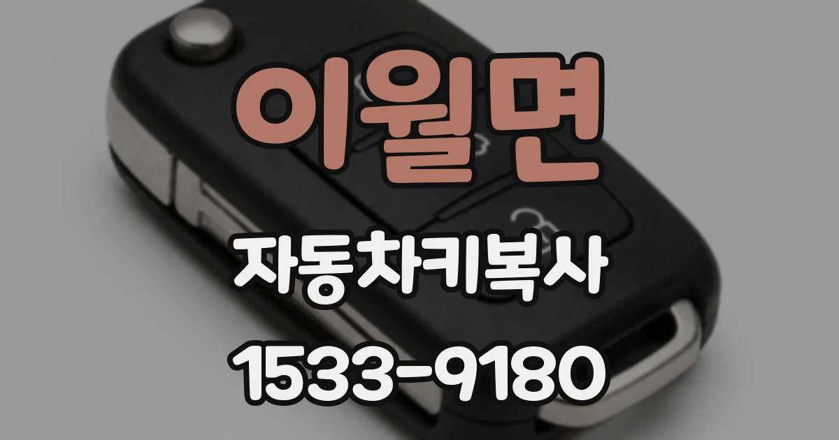 이월면 자동차키복사