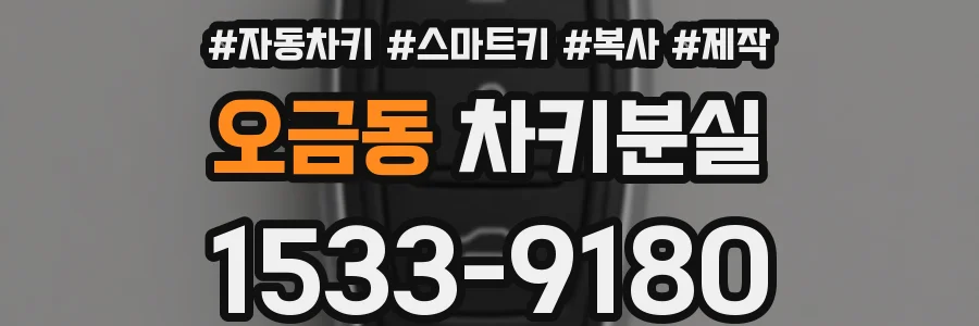 오금동 차키분실