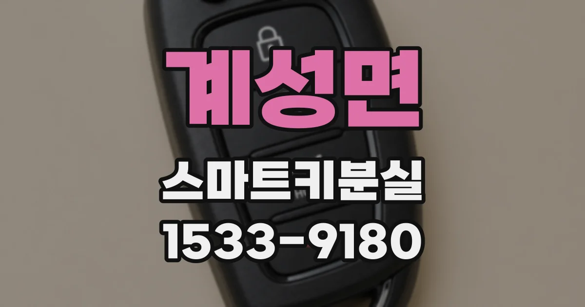 계성면 스마트키분실