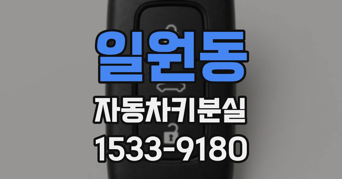 일원동 자동차키분실