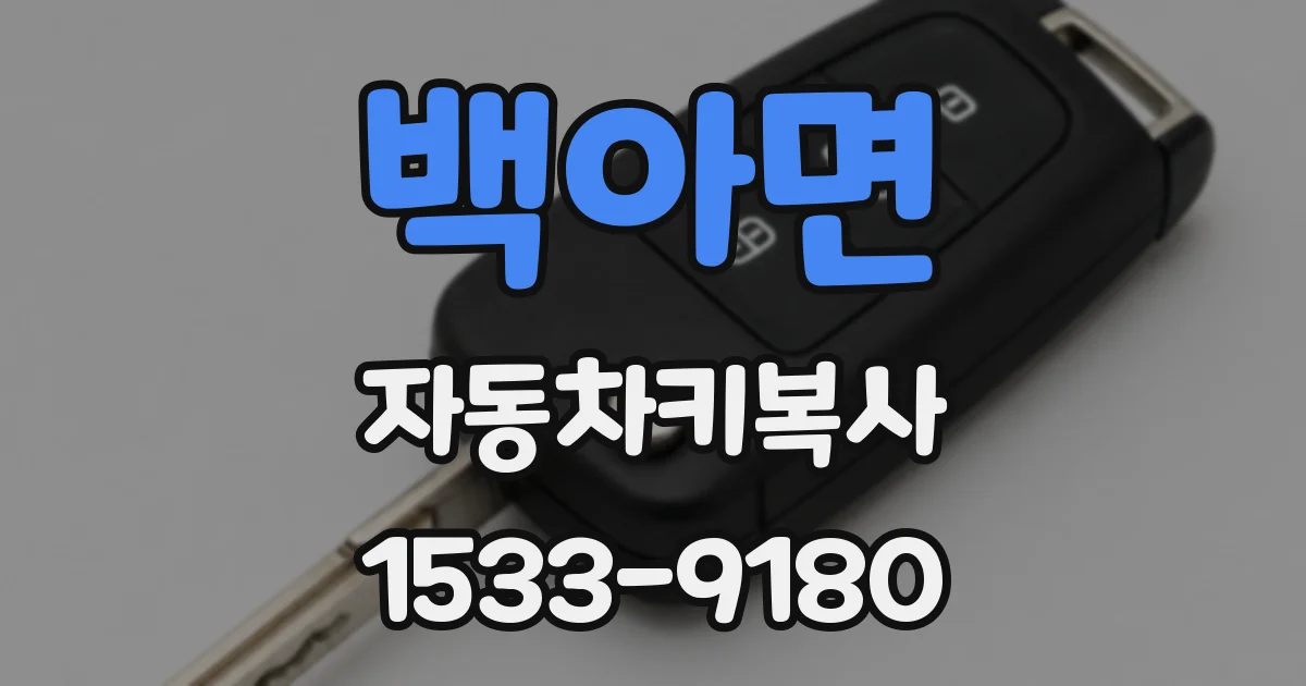 백아면 자동차키복사