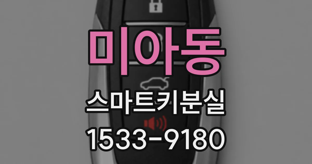 미아동 스마트키분실
