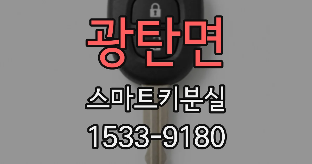 광탄면 스마트키분실