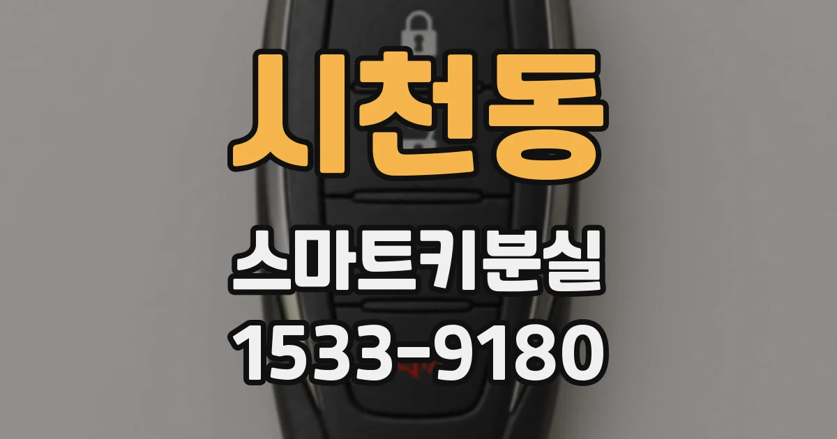 시천동 스마트키분실