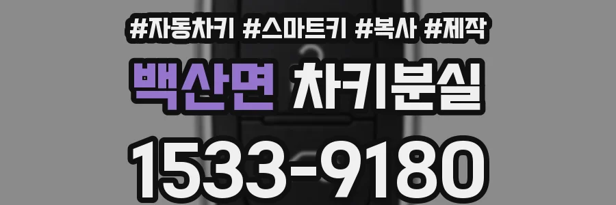 백산면 차키분실