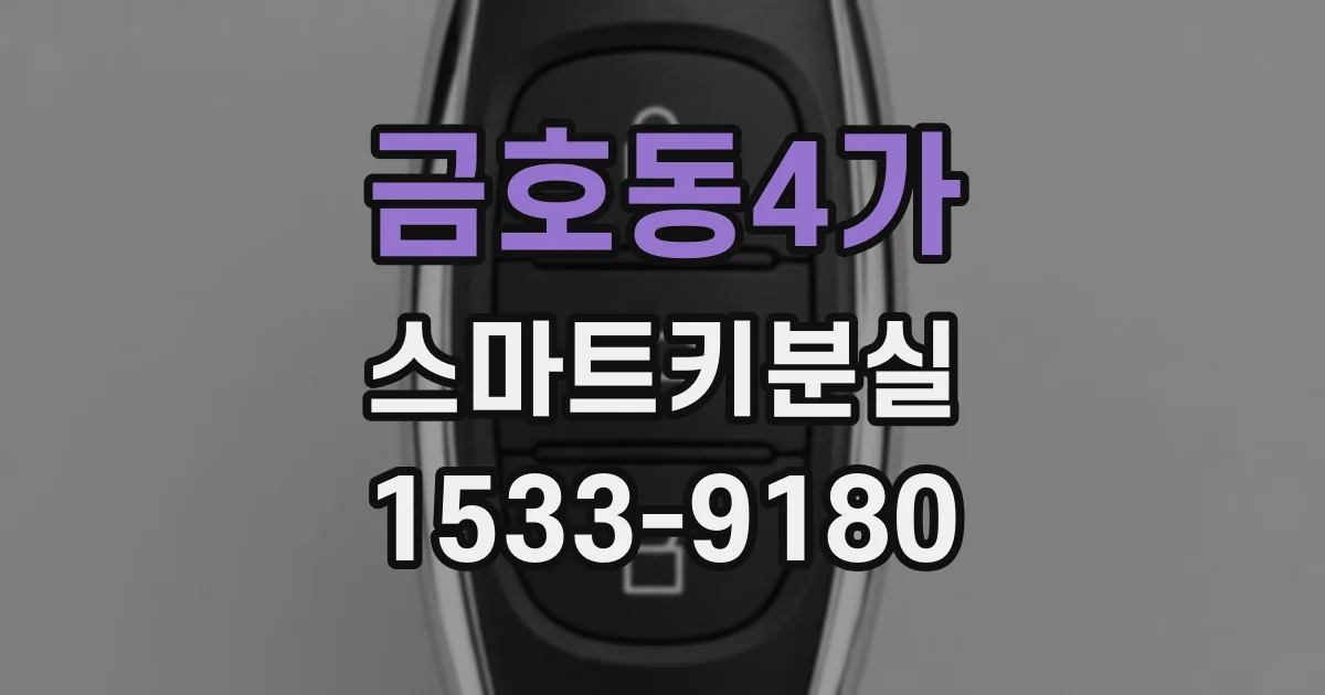 금호동4가 스마트키분실