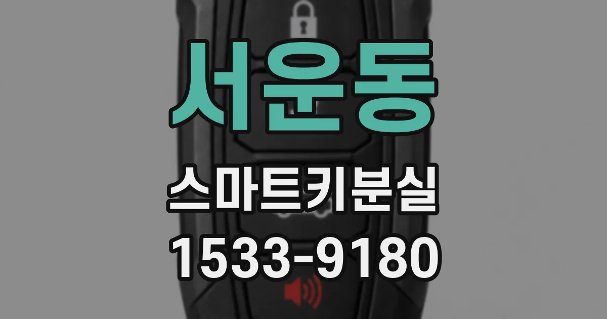 서운동 스마트키분실