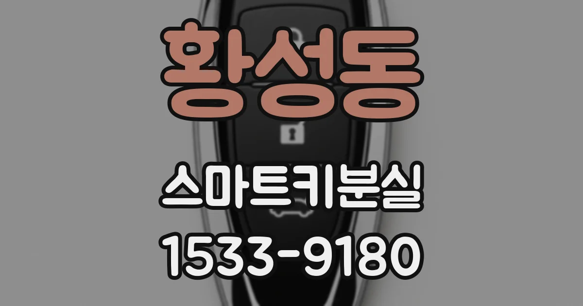 황성동 스마트키분실