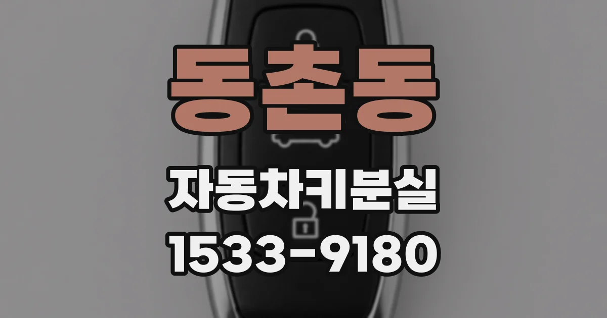 동촌동 자동차키분실