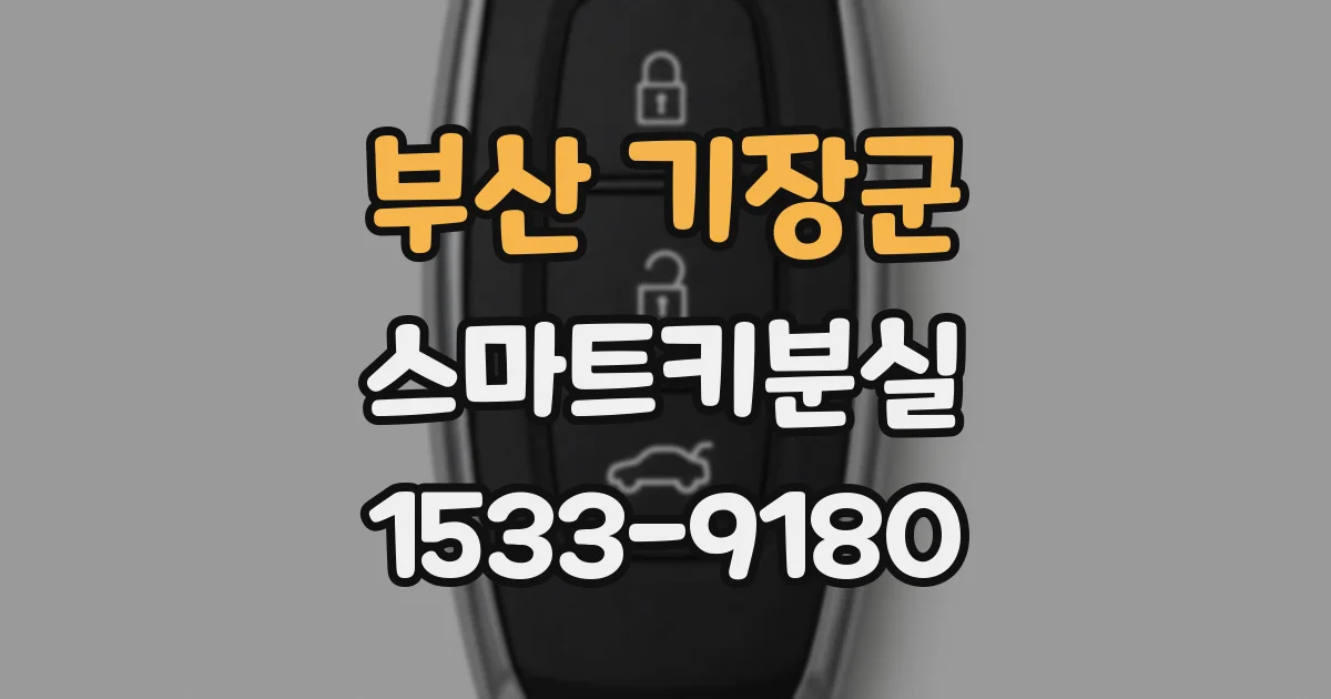 부산 기장군 스마트키분실