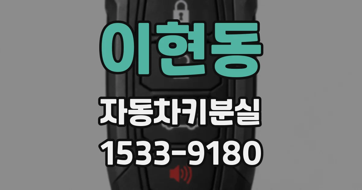 이현동 자동차키분실