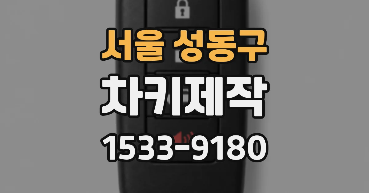 서울 성동구 차키제작
