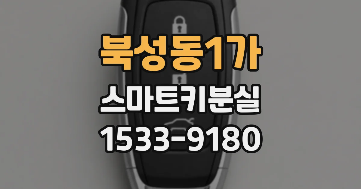 북성동1가 스마트키분실